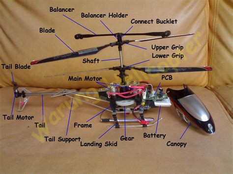 rc helicopter replacement parts